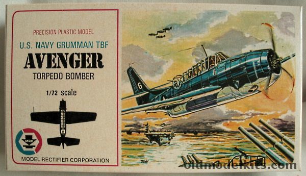 MRC 1/72 Grumman TBF Avenger Torpedo Bomber, 3002-69 plastic model kit